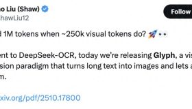 智谱运气是差一点点，视觉Token研究又和DeepSeek撞车了 – 今日头条