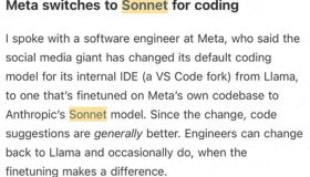 Meta抛弃Llama，转向Claude编写代码的背后故事