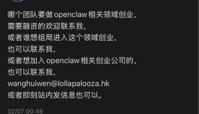 王慧文重磅推出创业英雄帖，OpenClaw究竟瞄准了哪个创新赛道？